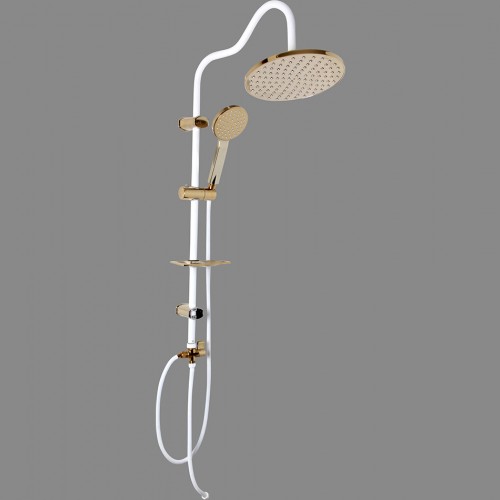 یونیورست گرد طلایی سفید با لوله کوهانی