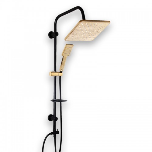 دوش مربعی دوکاره طلایی مشکی دوش مربعی دوکاره طلایی مشکی