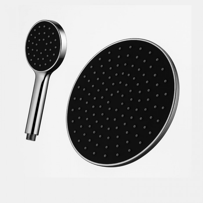 ست سردوش و گوشی کروم مشکی