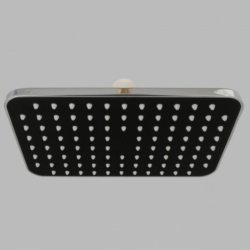 سردوش مستطیلی کروم مشکی 