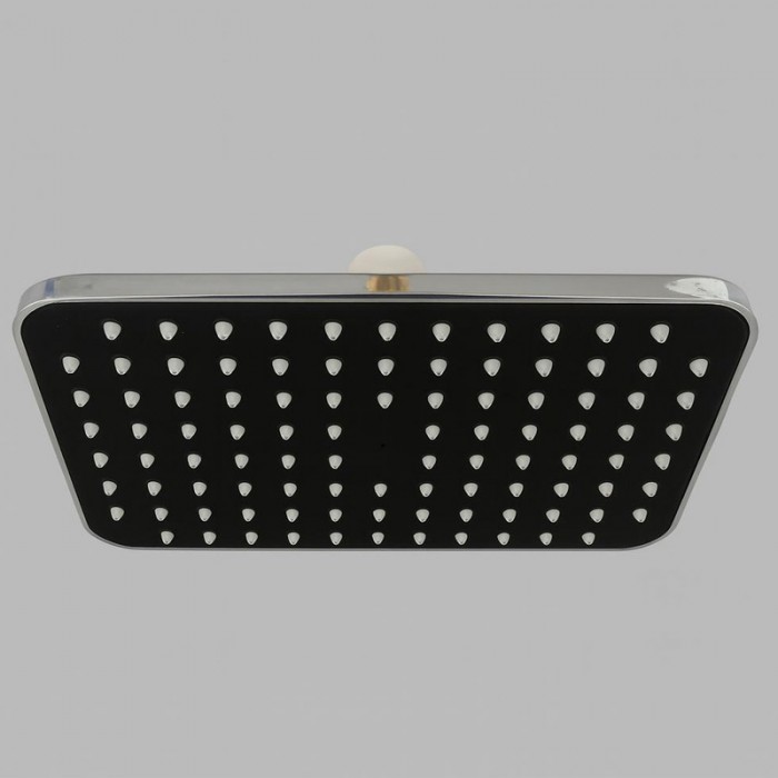 سردوش مستطیلی کروم مشکی 